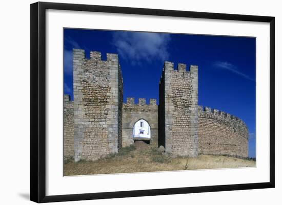 Detail of the Masonry of Arraiolos Castle, 16th Century, Portugal-null-Framed Giclee Print