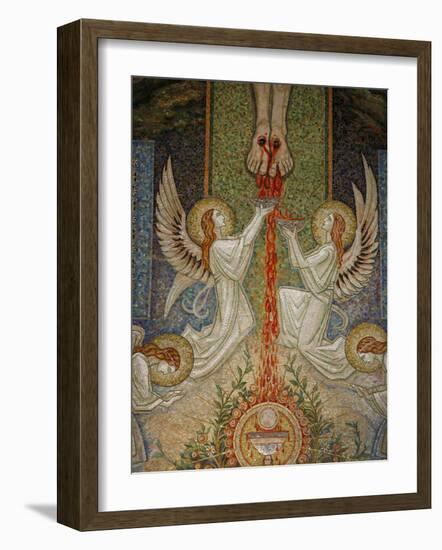 Detail of the Mosaic by Antoine Molkenboer Showing the Blood of Christ, Annecy, Haute Savoie-Godong-Framed Photographic Print