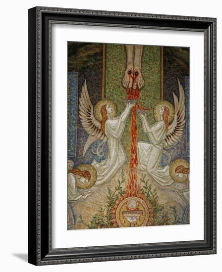 Detail of the Mosaic by Antoine Molkenboer Showing the Blood of Christ, Annecy, Haute Savoie-Godong-Framed Photographic Print