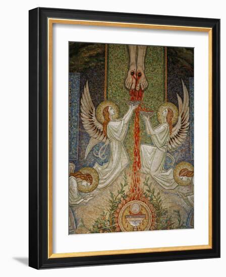 Detail of the Mosaic by Antoine Molkenboer Showing the Blood of Christ, Annecy, Haute Savoie-Godong-Framed Photographic Print