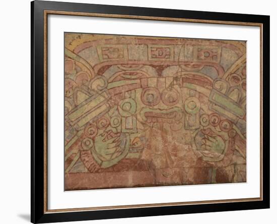 Detail of the Most Famous Fresco at Teotihuacan, Showing the Rain God Tlaloc, Mexico--Framed Photographic Print