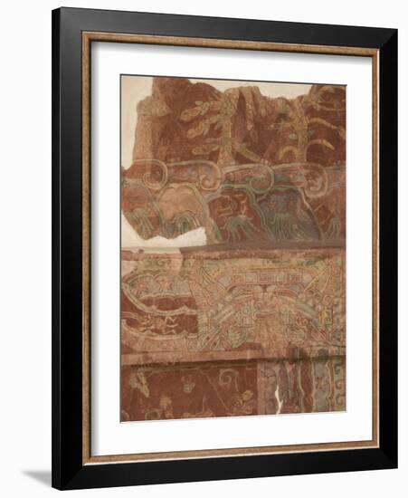 Detail of the Most Famous Fresco at Teotihuacan, Showing the Rain God Tlaloc, Mexico-null-Framed Photographic Print
