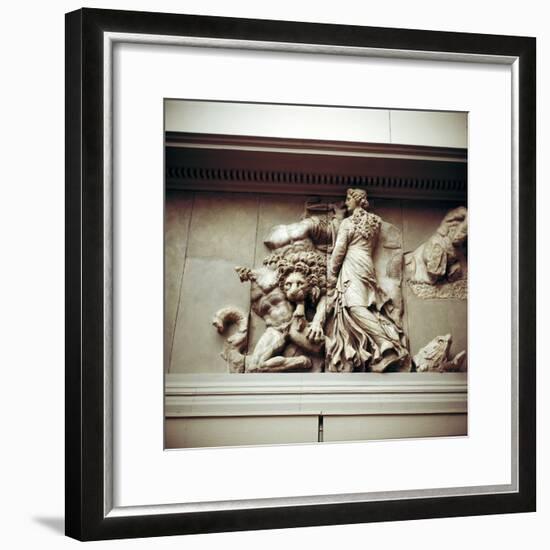 Detail of the North frieze of the Altar of Zeus from Pergamon, c180-c159 BC. Artist: Unknown-Unknown-Framed Giclee Print