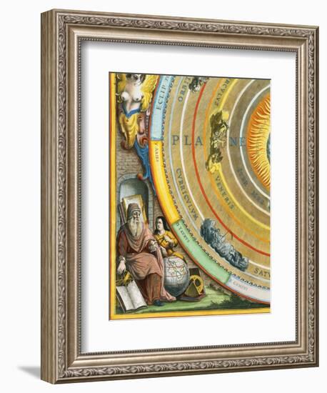 Detail of The Planisphere of Ptolemy Plate from The Celestial Atlas-Andreas Cellarius-Framed Giclee Print