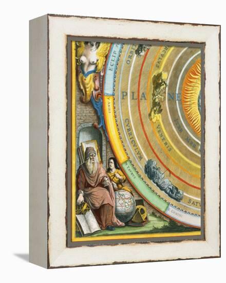 Detail of The Planisphere of Ptolemy Plate from The Celestial Atlas-Andreas Cellarius-Framed Premier Image Canvas