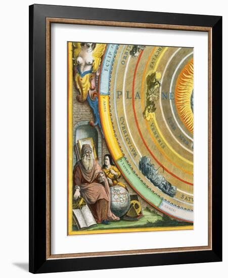Detail of The Planisphere of Ptolemy Plate from The Celestial Atlas-Andreas Cellarius-Framed Giclee Print