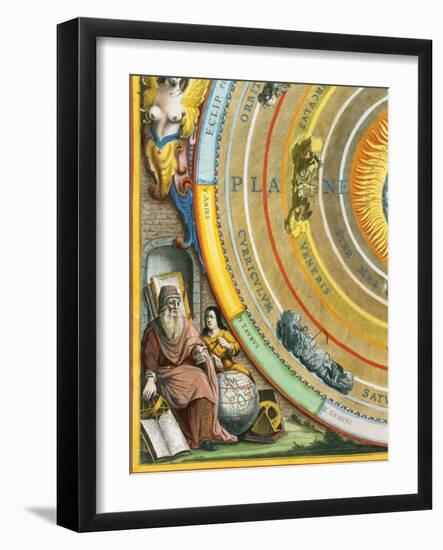Detail of The Planisphere of Ptolemy Plate from The Celestial Atlas-Andreas Cellarius-Framed Giclee Print