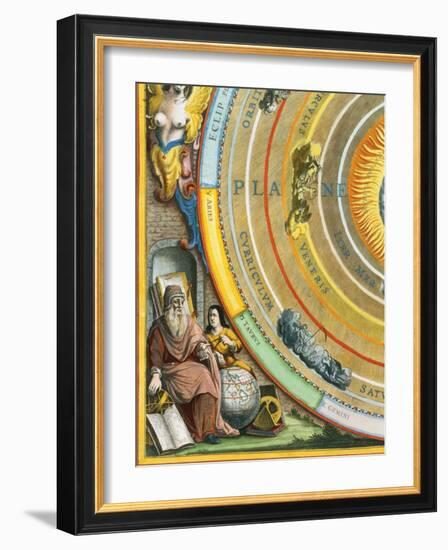 Detail of The Planisphere of Ptolemy Plate from The Celestial Atlas-Andreas Cellarius-Framed Giclee Print