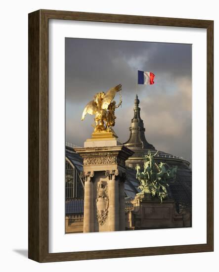 Detail of the Pont Alexandre Iii Bridge, Paris, France-Walter Bibikow-Framed Photographic Print