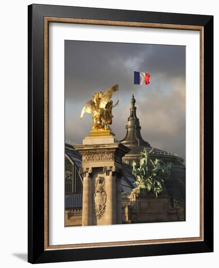 Detail of the Pont Alexandre Iii Bridge, Paris, France-Walter Bibikow-Framed Photographic Print