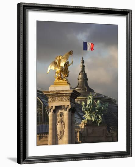Detail of the Pont Alexandre Iii Bridge, Paris, France-Walter Bibikow-Framed Photographic Print