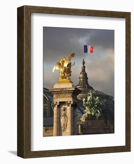 Detail of the Pont Alexandre Iii Bridge, Paris, France-Walter Bibikow-Framed Photographic Print