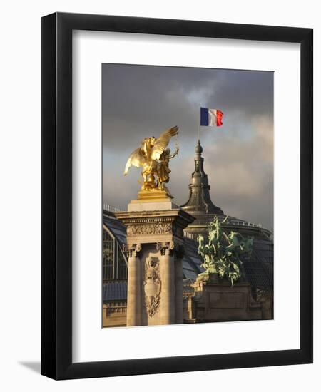 Detail of the Pont Alexandre Iii Bridge, Paris, France-Walter Bibikow-Framed Photographic Print