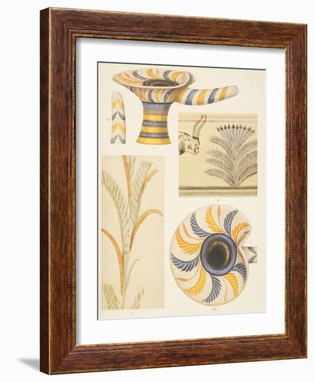 Detail of the Pottery Decorations from Knossos, 1921-Sir Arthur Evans-Framed Giclee Print