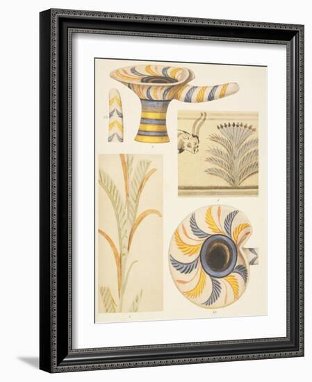 Detail of the Pottery Decorations from Knossos, 1921-Sir Arthur Evans-Framed Giclee Print