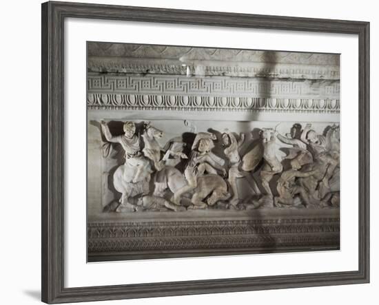 Detail of the Sarcophagus of Alexander the Great, Istanbul Museum, Turkey, Eurasia-Richard Ashworth-Framed Photographic Print