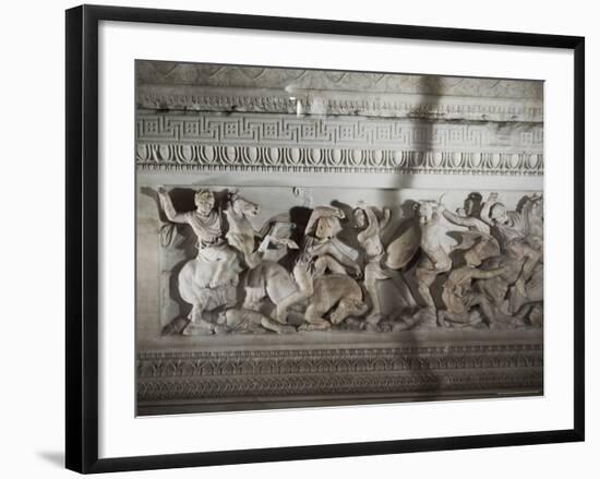Detail of the Sarcophagus of Alexander the Great, Istanbul Museum, Turkey, Eurasia-Richard Ashworth-Framed Photographic Print