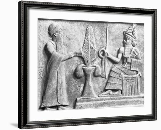 Detail of the Stele of Ur-Nammu-null-Framed Photographic Print