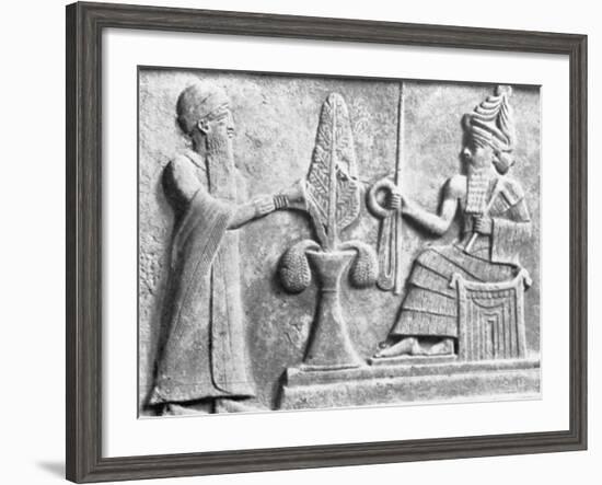 Detail of the Stele of Ur-Nammu-null-Framed Photographic Print