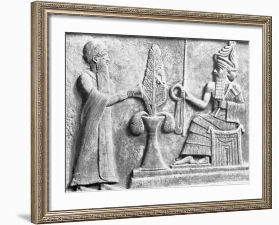 Detail of the Stele of Ur-Nammu-null-Framed Photographic Print