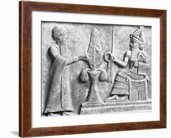 Detail of the Stele of Ur-Nammu-null-Framed Photographic Print