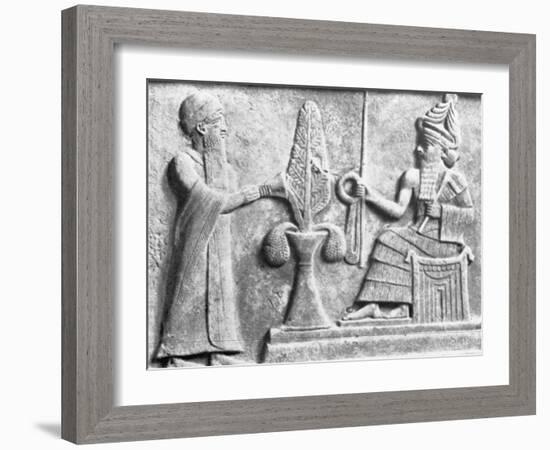 Detail of the Stele of Ur-Nammu-null-Framed Photographic Print