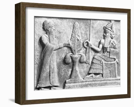 Detail of the Stele of Ur-Nammu-null-Framed Photographic Print