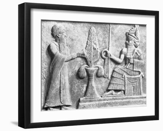 Detail of the Stele of Ur-Nammu-null-Framed Photographic Print