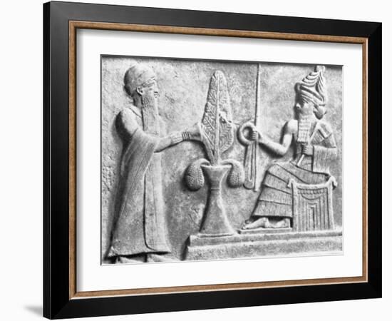 Detail of the Stele of Ur-Nammu-null-Framed Photographic Print