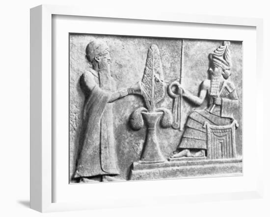 Detail of the Stele of Ur-Nammu-null-Framed Photographic Print