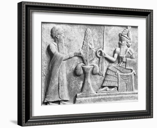 Detail of the Stele of Ur-Nammu-null-Framed Photographic Print