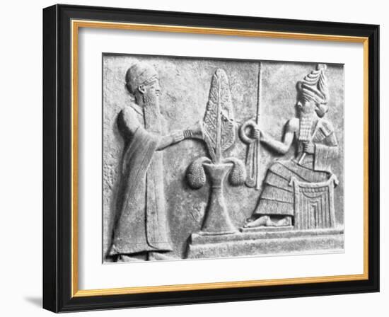 Detail of the Stele of Ur-Nammu-null-Framed Photographic Print