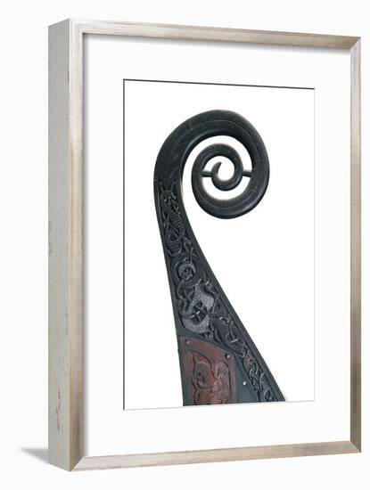 Detail of the stern of the Viking Oseburg ship, 9th century. Artist: Unknown-Unknown-Framed Giclee Print