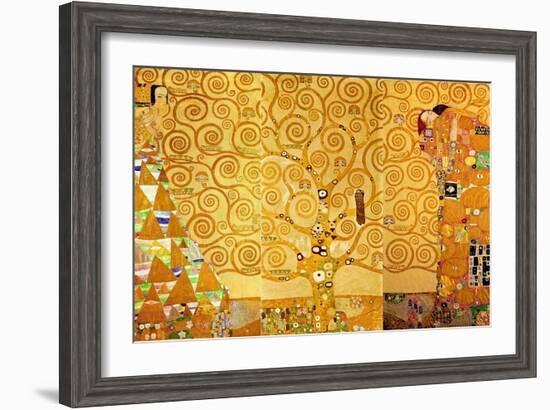 Detail of 'The Stoclet Frieze', 1905-09-Gustav Klimt-Framed Giclee Print