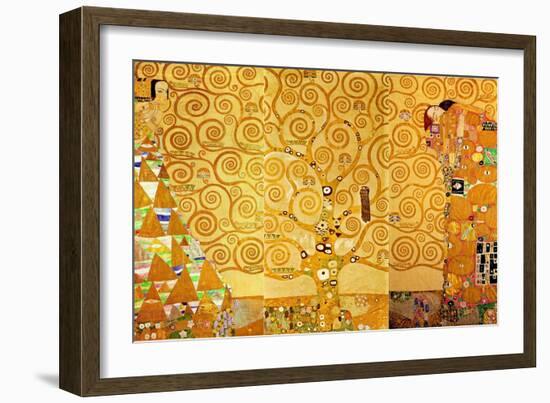 Detail of 'The Stoclet Frieze', 1905-09-Gustav Klimt-Framed Giclee Print