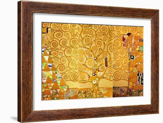 Detail of 'The Stoclet Frieze', 1905-09-Gustav Klimt-Framed Giclee Print