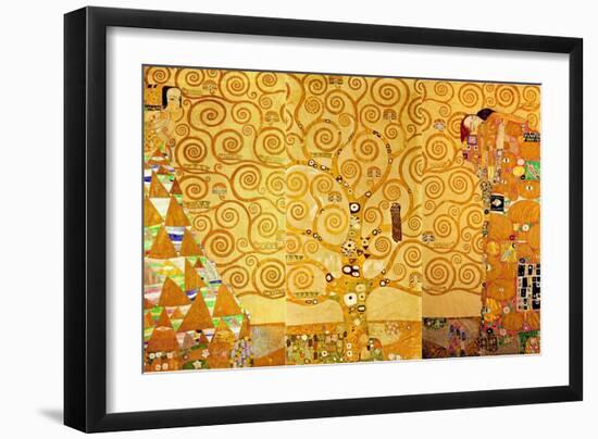 Detail of 'The Stoclet Frieze', 1905-09-Gustav Klimt-Framed Giclee Print