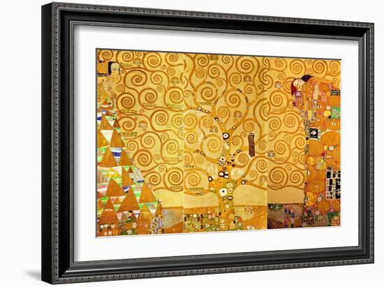 Detail of 'The Stoclet Frieze', 1905-09-Gustav Klimt-Framed Giclee Print