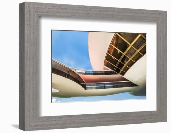 Detail of the Structure of the Niemeyer Museum of Contemporary Arts-Gabrielle and Michael Therin-Weise-Framed Photographic Print