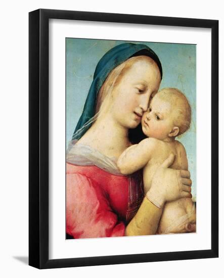 Detail of the 'Tempi' Madonna, 1508-Raphael-Framed Giclee Print