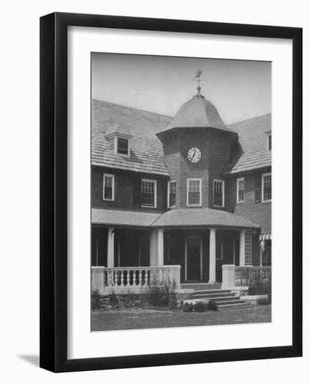 Detail of the terrace entrance, Essex County Club, Manchester, Massachusetts, 1925-null-Framed Photographic Print