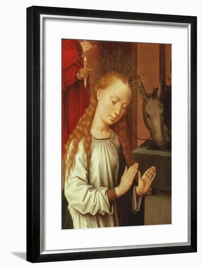 Detail of the Virgin from a Nativity Scene-Hans Memling-Framed Giclee Print