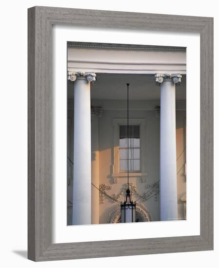 Detail of the White House, Washington D.C., United States of America (U.S.A.), North America-Jonathan Hodson-Framed Photographic Print