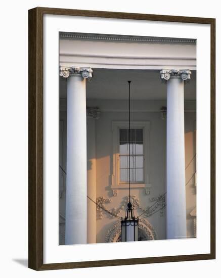 Detail of the White House, Washington D.C., United States of America (U.S.A.), North America-Jonathan Hodson-Framed Photographic Print