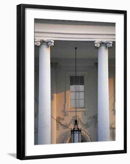 Detail of the White House, Washington D.C., United States of America (U.S.A.), North America-Jonathan Hodson-Framed Photographic Print