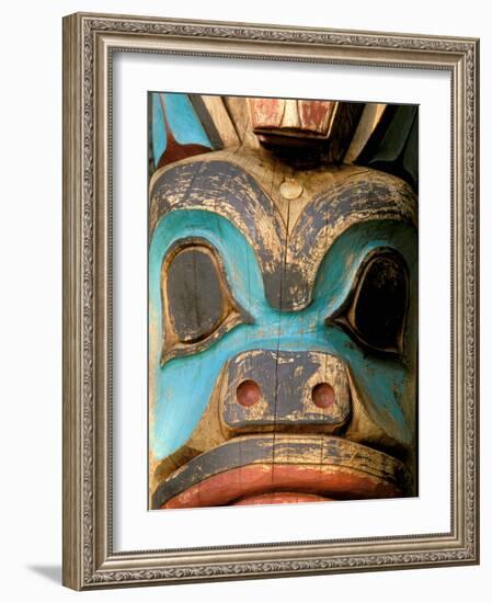 Detail of Totem, Sitka Totem Park, Alaska, USA-Hugh Rose-Framed Photographic Print