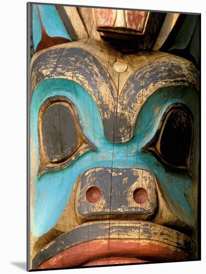 Detail of Totem, Sitka Totem Park, Alaska, USA-Hugh Rose-Mounted Photographic Print