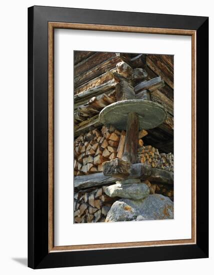 Detail Of Traditional Wooden Granary-Philippe Clement-Framed Photographic Print