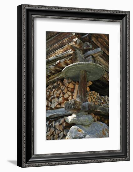 Detail Of Traditional Wooden Granary-Philippe Clement-Framed Photographic Print