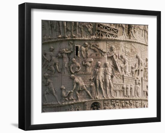 Detail of Trajan's Column, Rome, Lazio, Italy, Europe-Christina Gascoigne-Framed Photographic Print